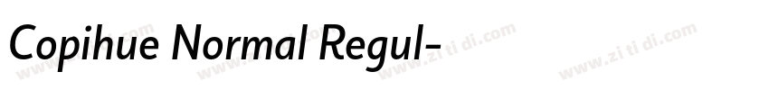 Copihue Normal Regul字体转换